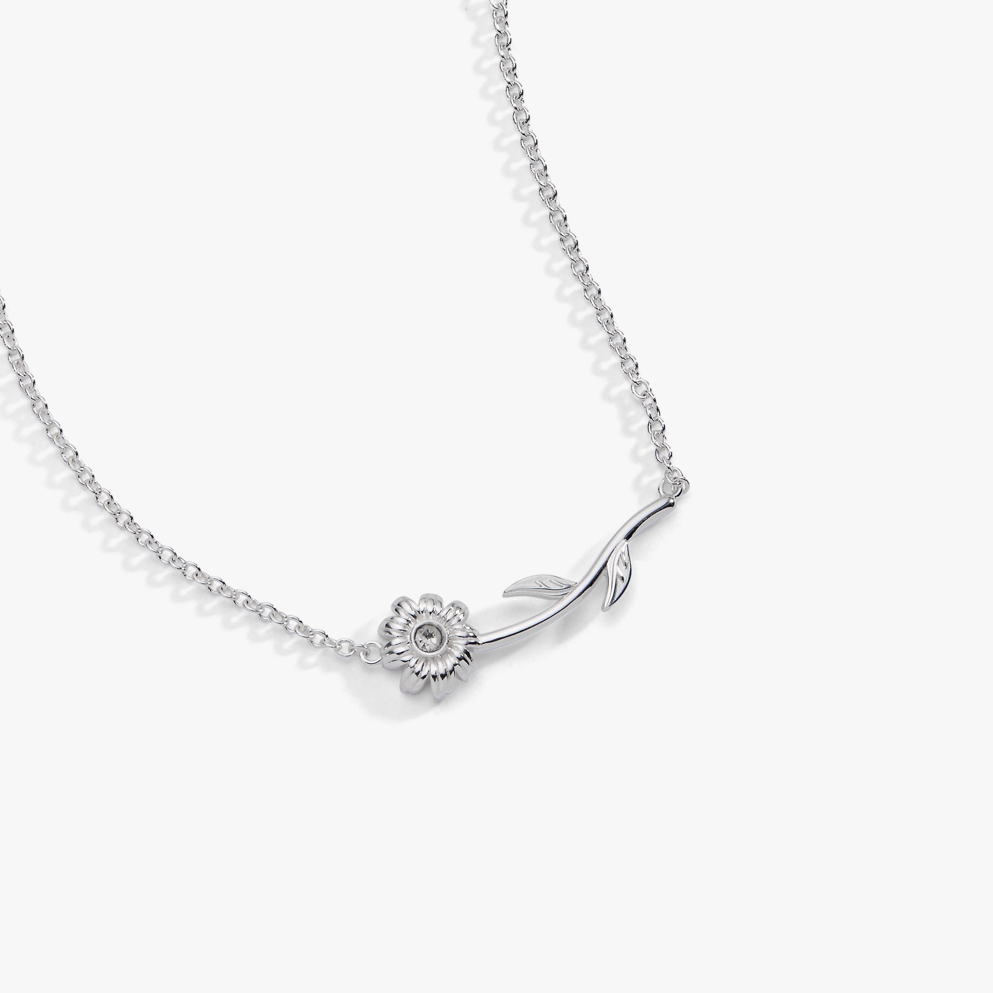 Daisy Inline Necklace Silver | Alex and Ani