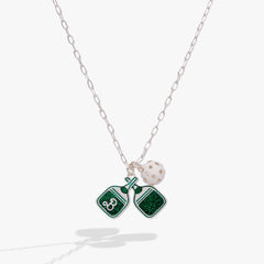Barbie™ Pickleball Charm Pendant Silver | Alex and Ani