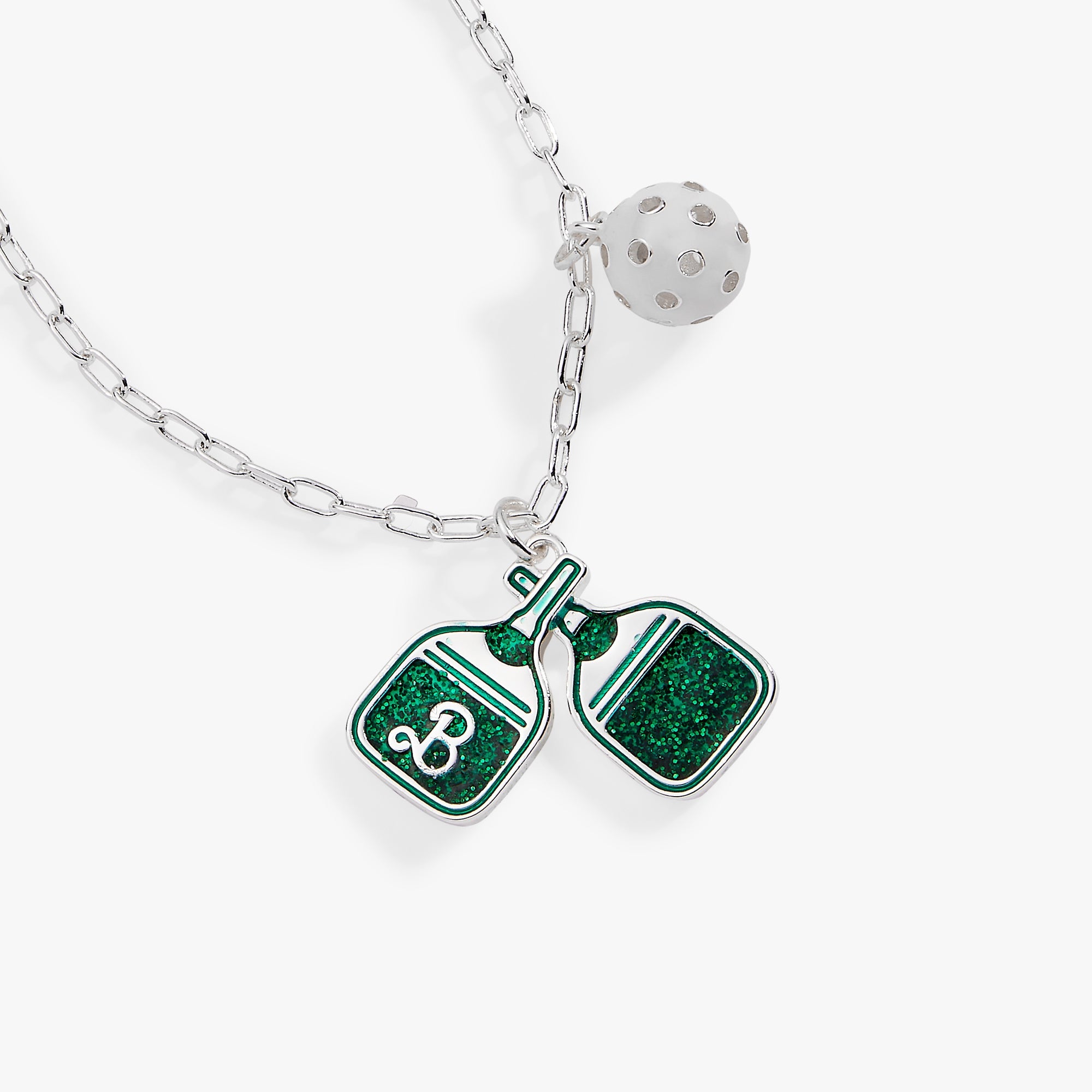 Barbie™ Pickleball Charm Pendant Silver | Alex and Ani
