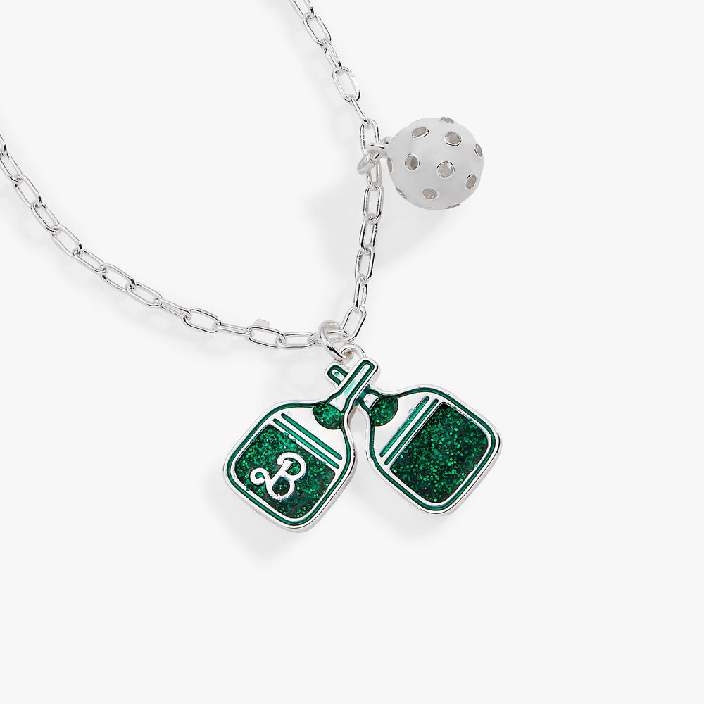 Barbie™ Pickleball Charm Pendant Silver | Alex and Ani
