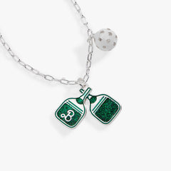 Barbie™ Pickleball Charm Pendant Silver | Alex and Ani