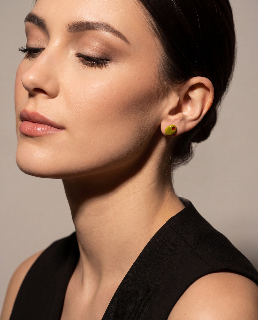 Pasta Girl Stud Earrings Set Of 2 Gold | Alex and Ani