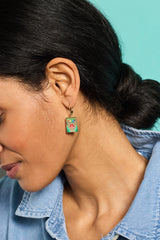 Crayola 'To Teach Is To Color A Life Forever' Crayon Box Earrings Gold | Alex and Ani