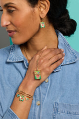 Crayola 'To Teach Is To Color A Life Forever' Crayon Box Earrings Gold | Alex and Ani