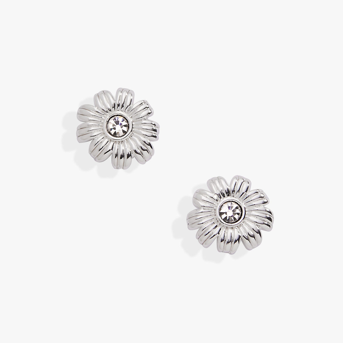 Daisy Stud Earrings Silver | Alex and Ani