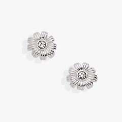 Daisy Stud Earrings Silver | Alex and Ani
