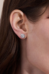Daisy Stud Earrings Silver | Alex and Ani