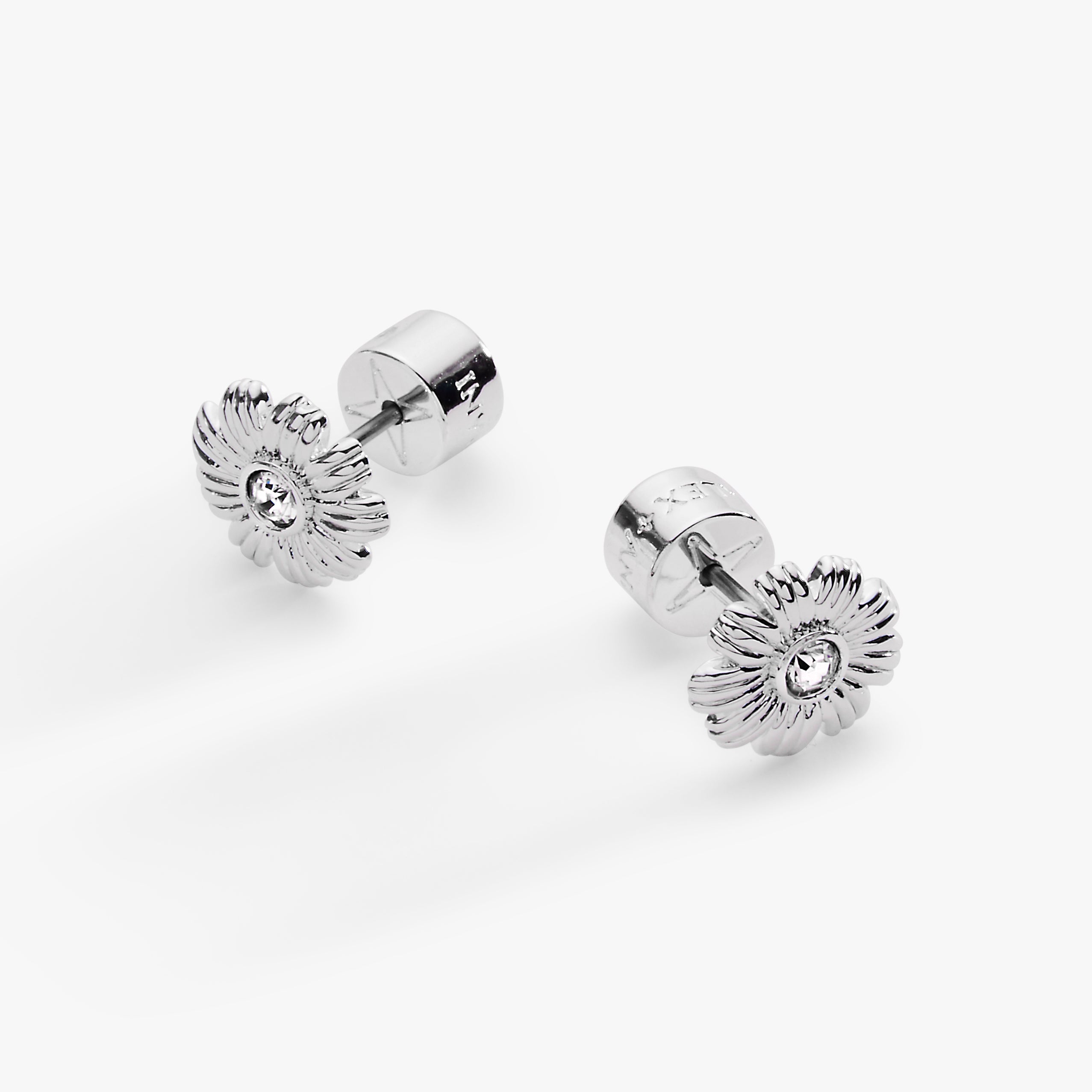 Daisy Stud Earrings Silver | Alex and Ani