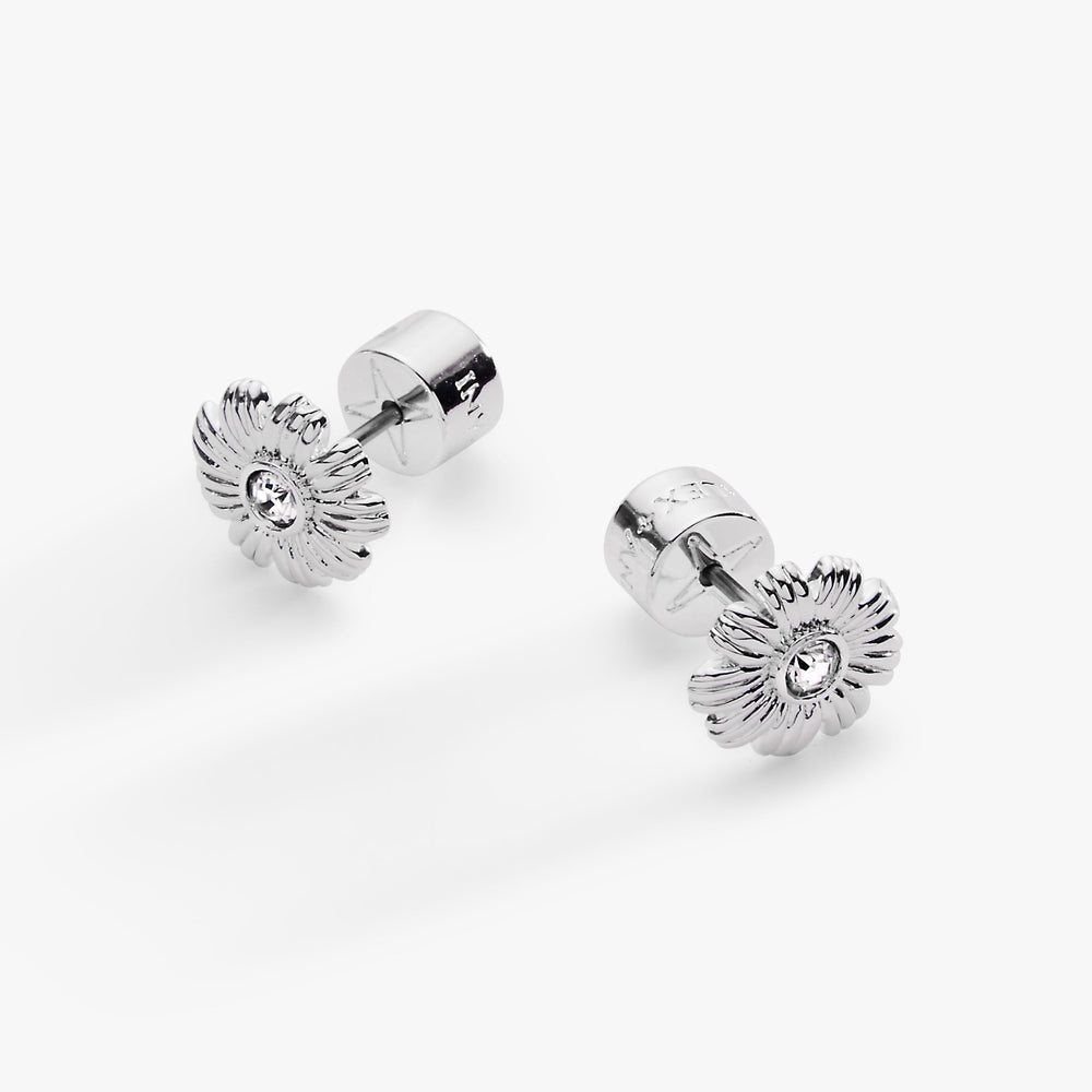 Daisy Stud Earrings Silver | Alex and Ani