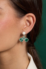Barbie™ Pickleball Drop Earrings Silver | Alex and Ani