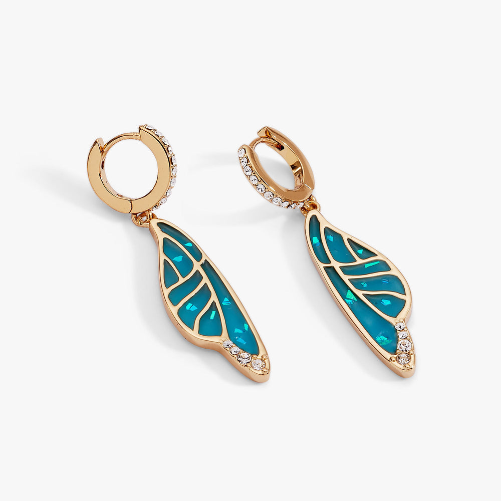 Fae Wings Statement Earring Gold | Alex and Ani