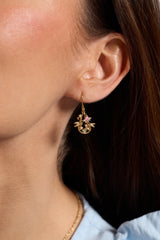 Birds of a Feather Enamel Drop Earring Gold | Alex and Ani