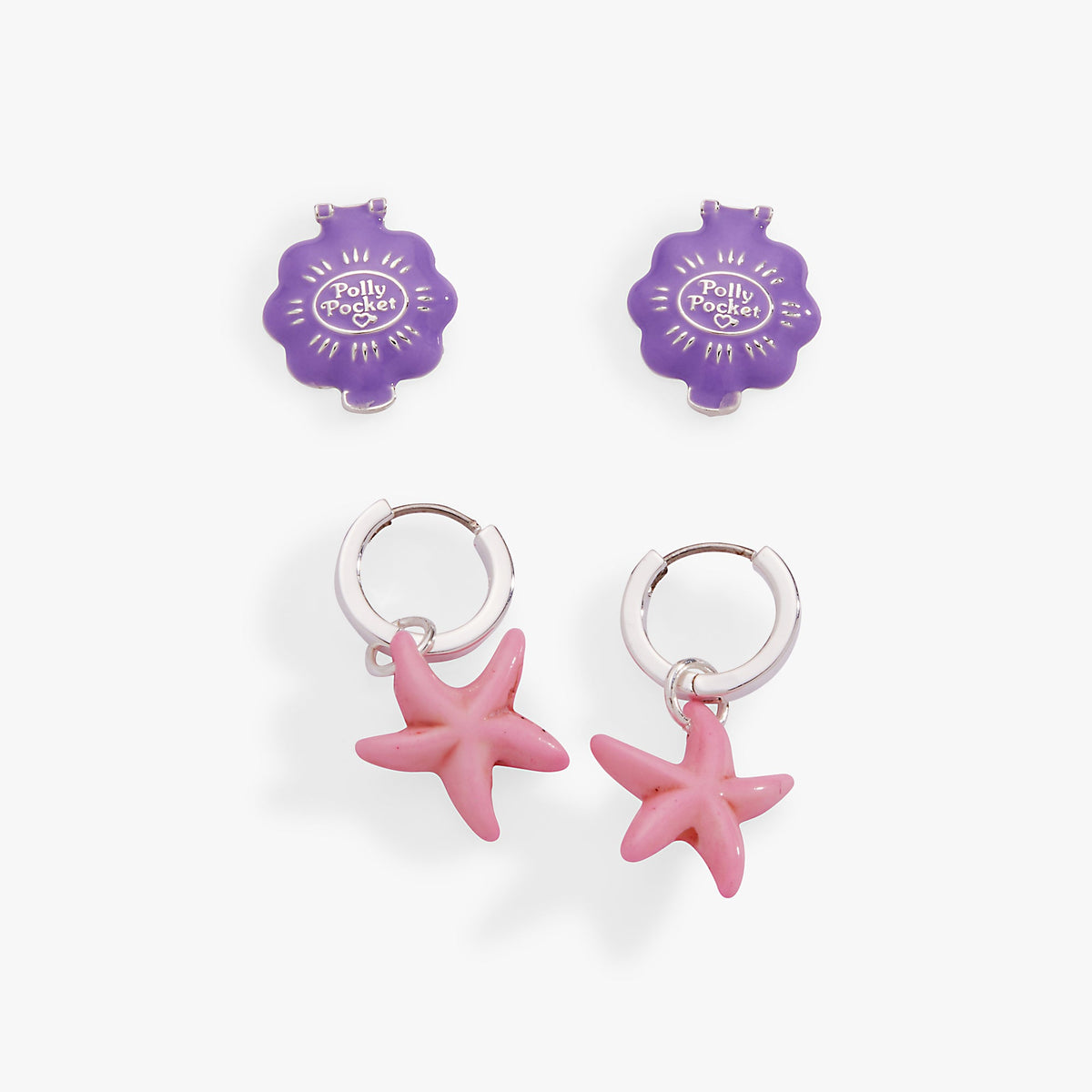 Polly Pocket™ Limited Edition Pool Party Earring Set of 2 Silver | Alex and Ani