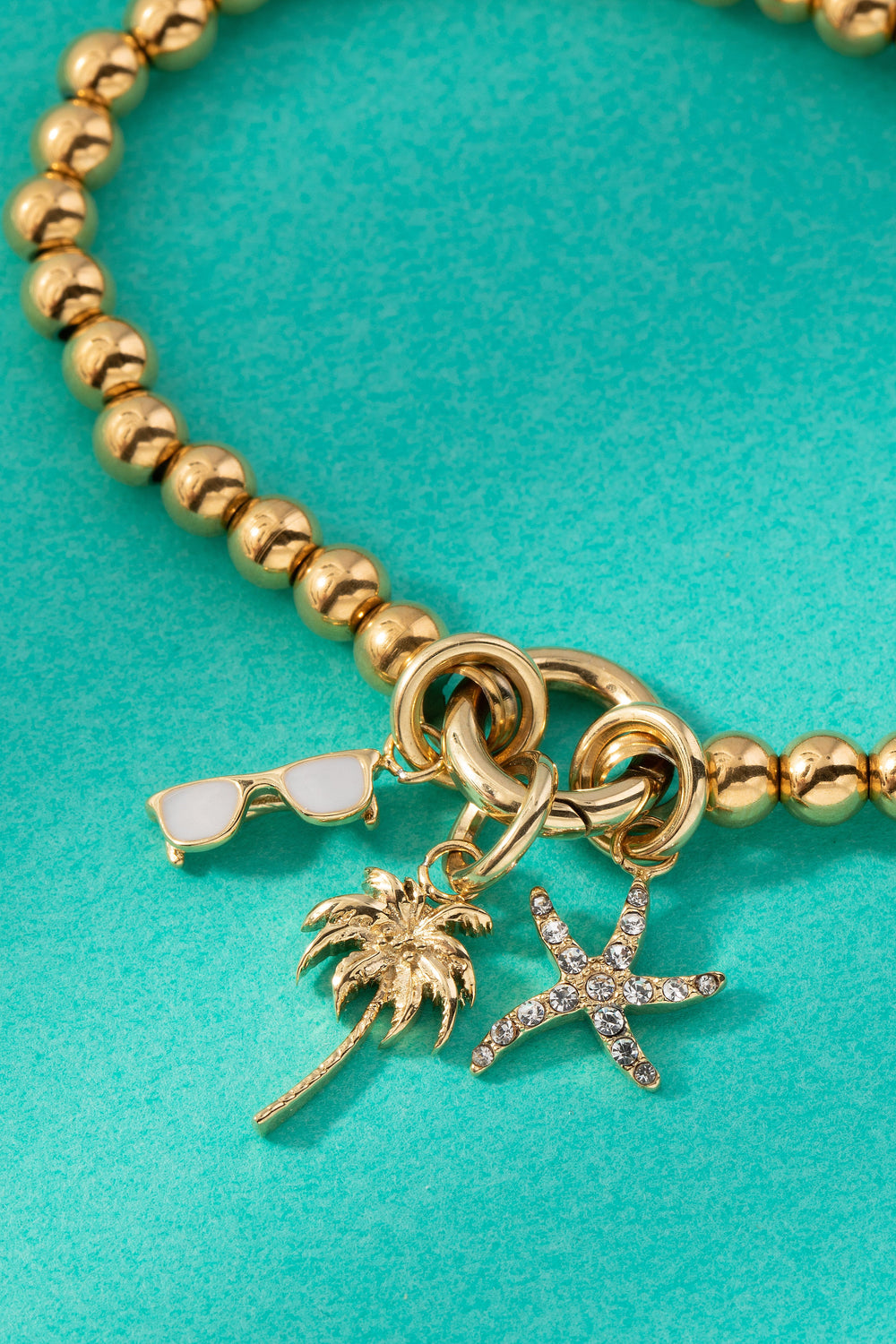 Beach Vacation Mini Charm Set Stainless Steel Gold | Alex and Ani