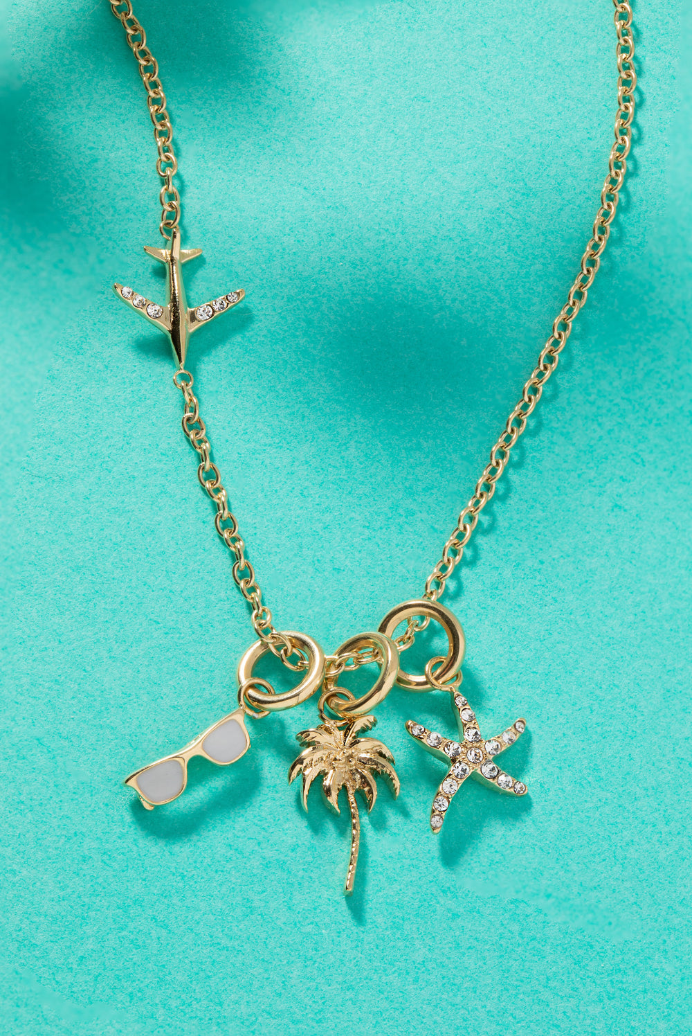 Beach Vacation Mini Charm Set Stainless Steel Gold | Alex and Ani