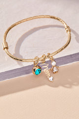 Mom' Elongated Interchangeable Charm
    
    
    
       Stainless Steel Gold | Alex and Ani