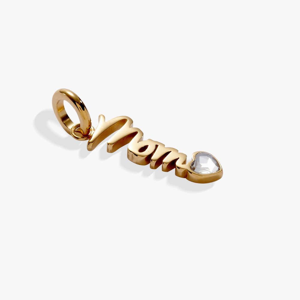 Mom' Elongated Interchangeable Charm
    
    
    
       Stainless Steel Gold | Alex and Ani