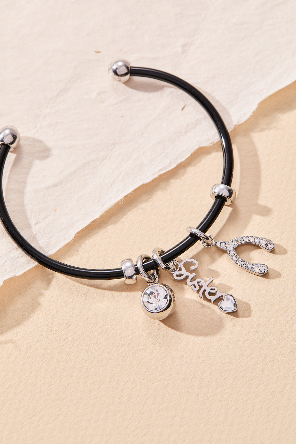 Sister' Elongated Interchangeable Charm
    
    
    
       Stainless Steel Gold | Alex and Ani