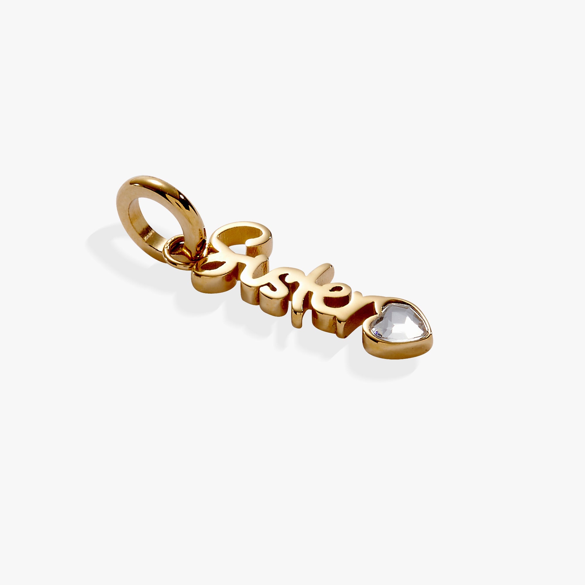 Sister' Elongated Interchangeable Charm
    
    
    
       Stainless Steel Gold | Alex and Ani