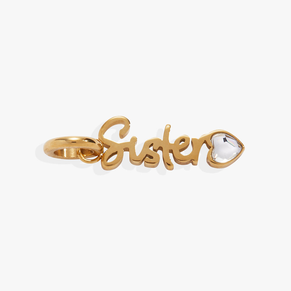 Sister' Elongated Interchangeable Charm
    
    
    
       Stainless Steel Gold | Alex and Ani