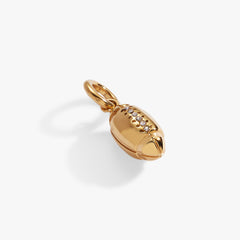 Interchangeable Charms - Football Stainless Steel Gold | Alex and Ani