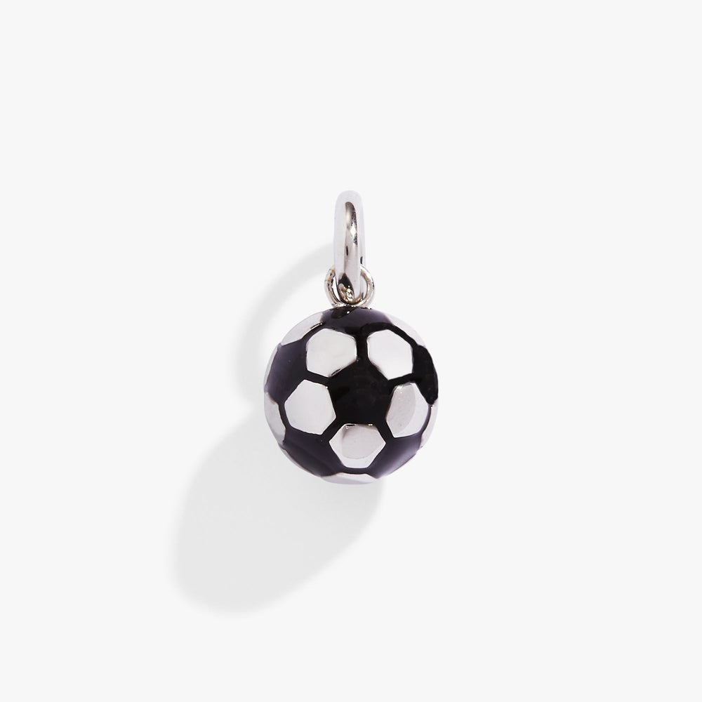 Interchangeable Charms - Soccer Ball Stainless Steel Silver | Alex and Ani