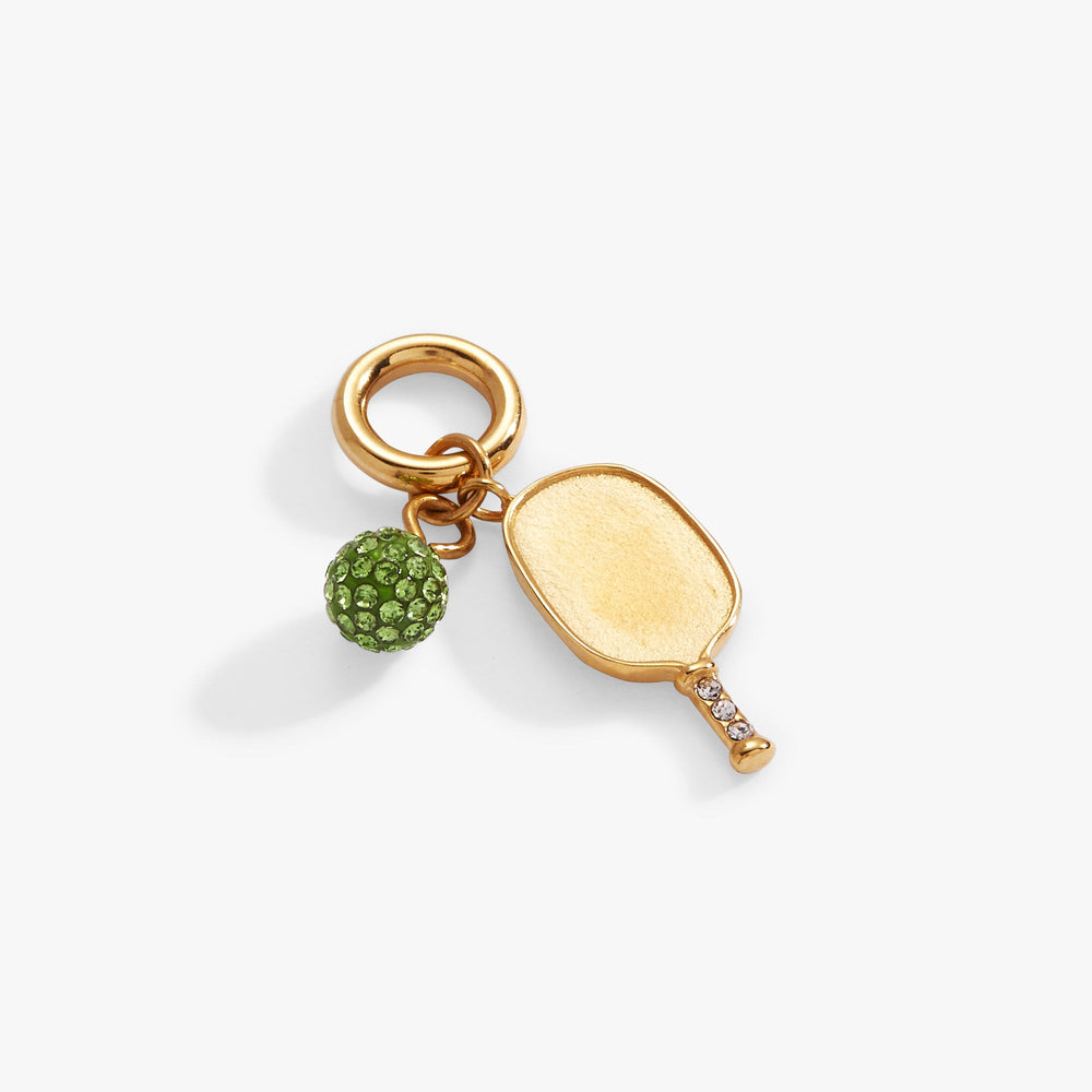 Interchangeable Charms - Pickleball Duo Charm Stainless Steel Gold | Alex and Ani