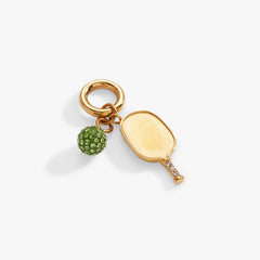 Interchangeable Charms - Pickleball Duo Charm Stainless Steel Gold | Alex and Ani
