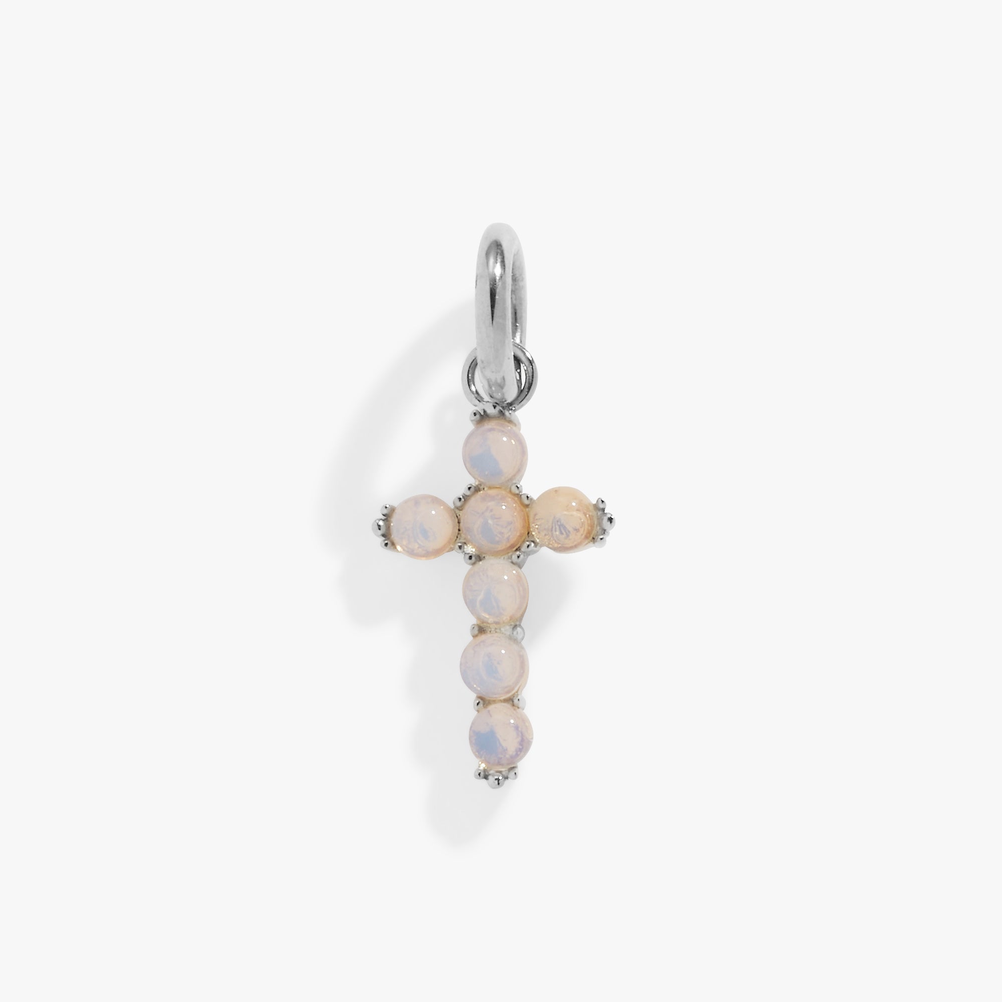 Opal Cross Interchangeable Charm Stainless Steel Gold | Alex and Ani