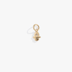 Crystal Hamsa Interchangeable Charm​ Stainless Steel Gold | Alex and Ani