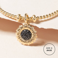 Sunflower Interchangeable Charm Two Tone - Stainless Steel | Alex and Ani