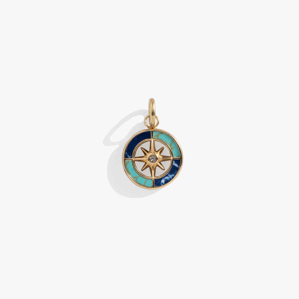 Compass Interchangeable Charm​ Stainless Steel Gold | Alex and Ani