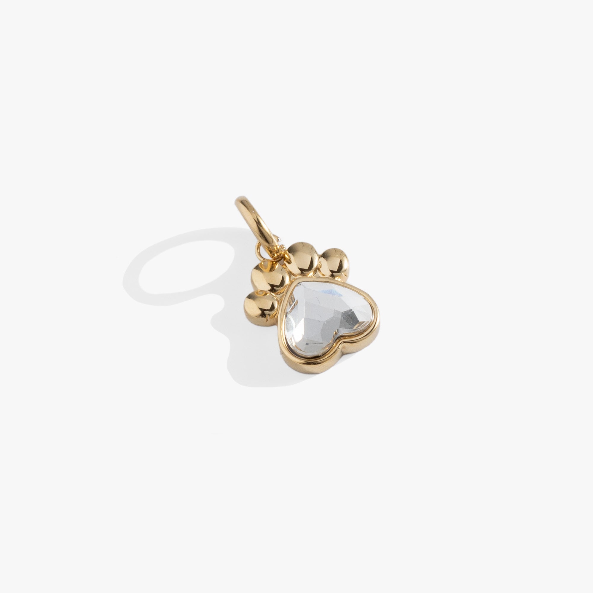 Crystal Paw Interchangeable Charm Stainless Steel Silver | Alex and Ani