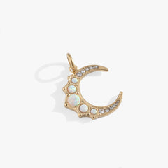 Opal Moon Interchangeable Charm​ Stainless Steel Gold | Alex and Ani