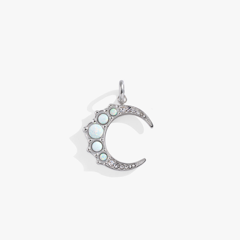 Opal Moon Interchangeable Charm​ Stainless Steel Gold | Alex and Ani