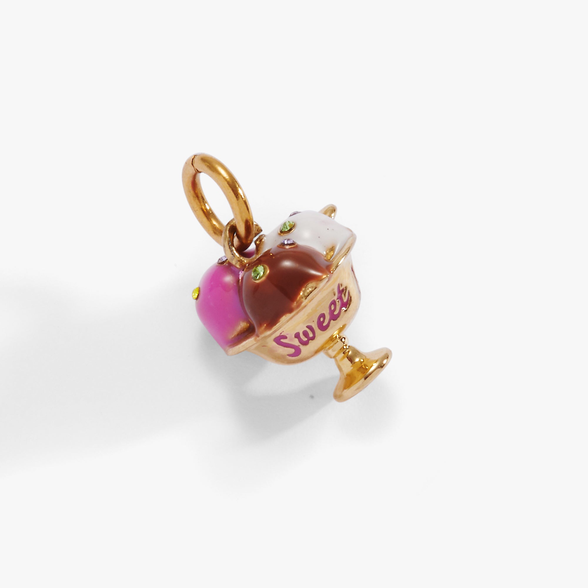 Sweet 16 Ice Cream Charm Stainless  Steel Gold | Alex and Ani