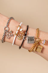 30th Chapter Book Charm Stainless  Steel Gold | Alex and Ani