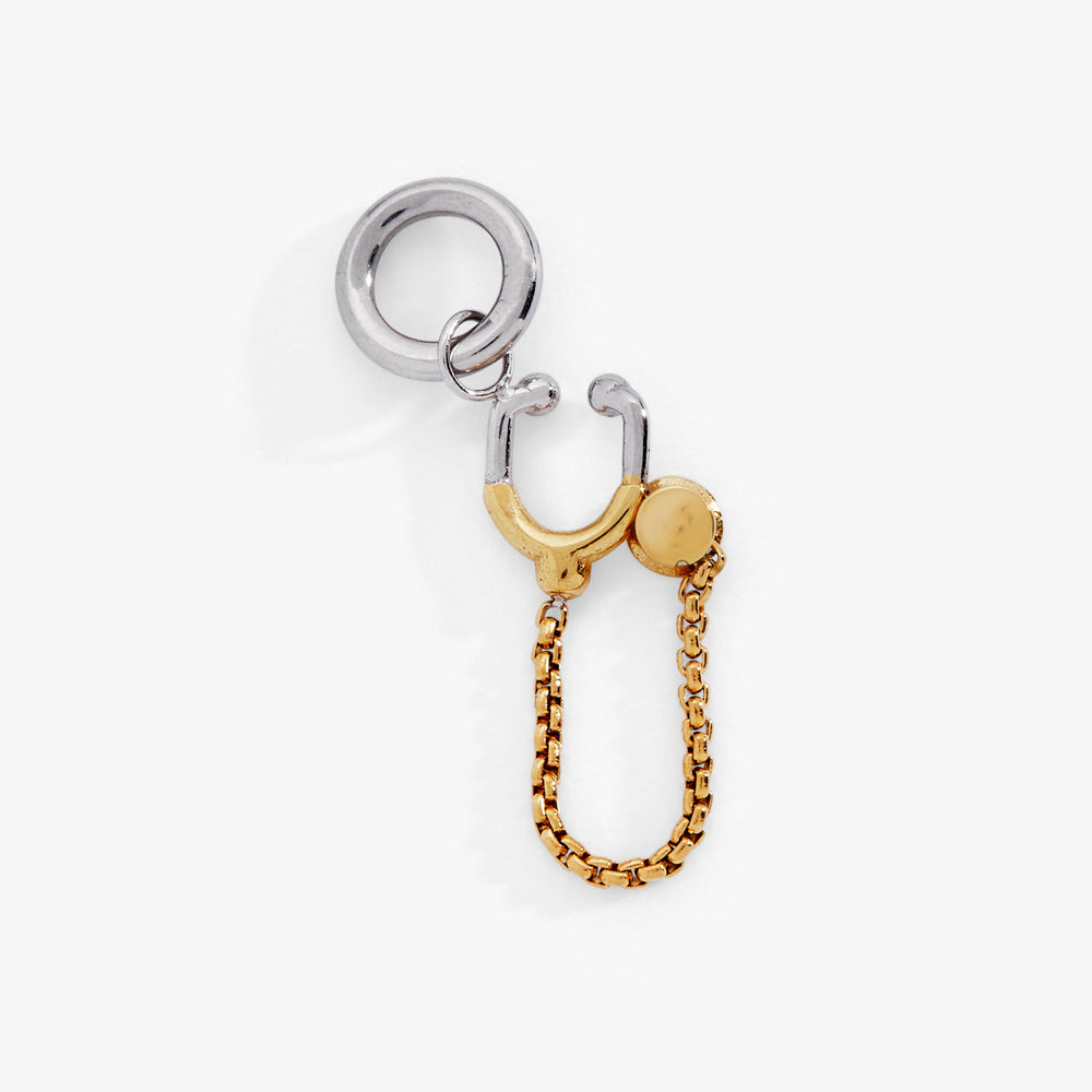 Stethoscope Charm Two Tone - Stainless Steel | Alex and Ani