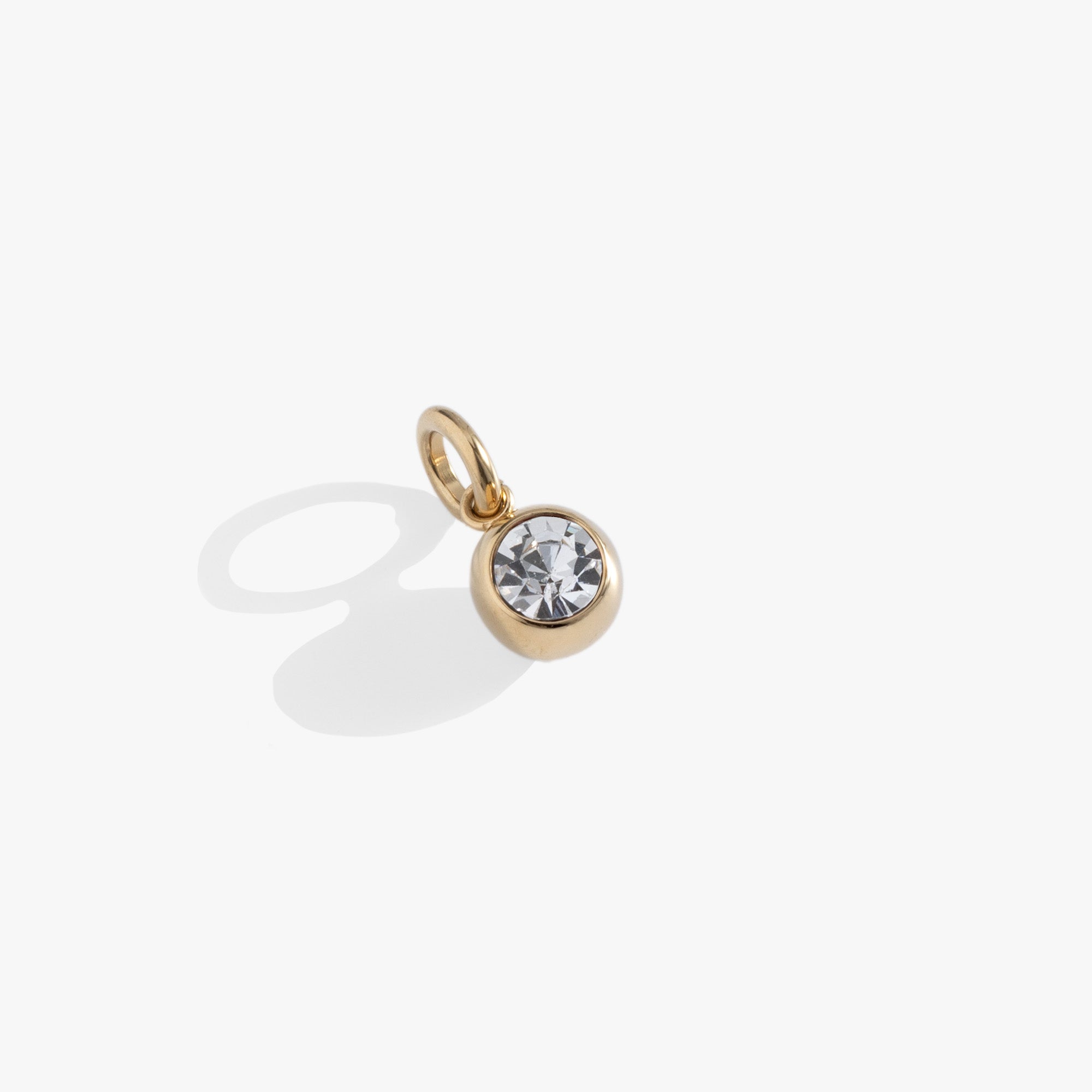 April Birthstone Interchangeable Charm Stainless Steel Silver | Alex and Ani