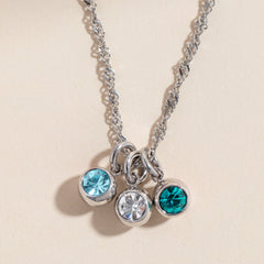 April Birthstone Interchangeable Charm Stainless Steel Silver | Alex and Ani