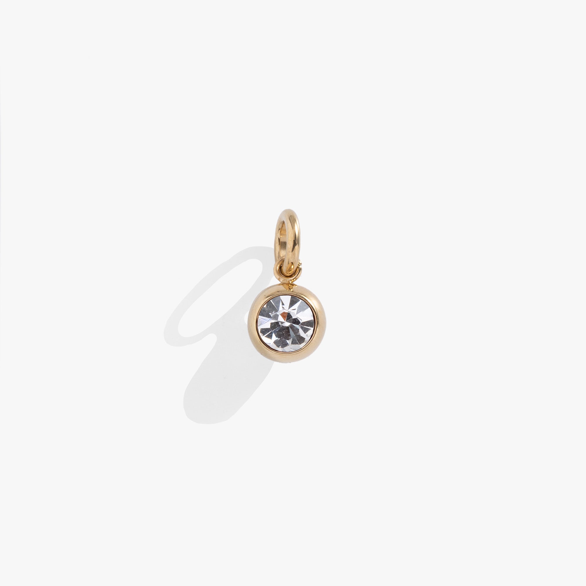 April Birthstone Interchangeable Charm Stainless Steel Silver | Alex and Ani