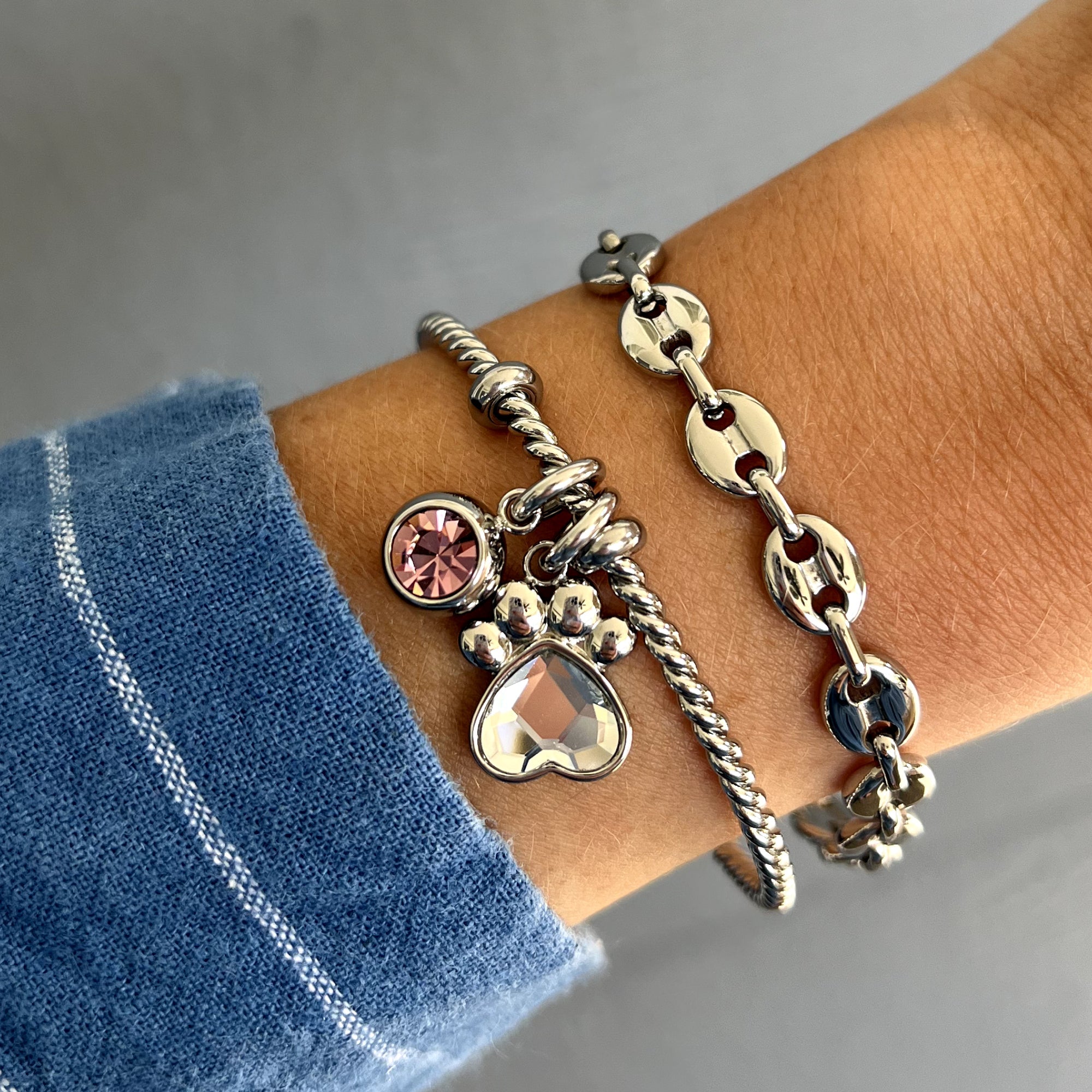 June Birthstone Interchangeable Charm Stainless Steel Gold | Alex and Ani