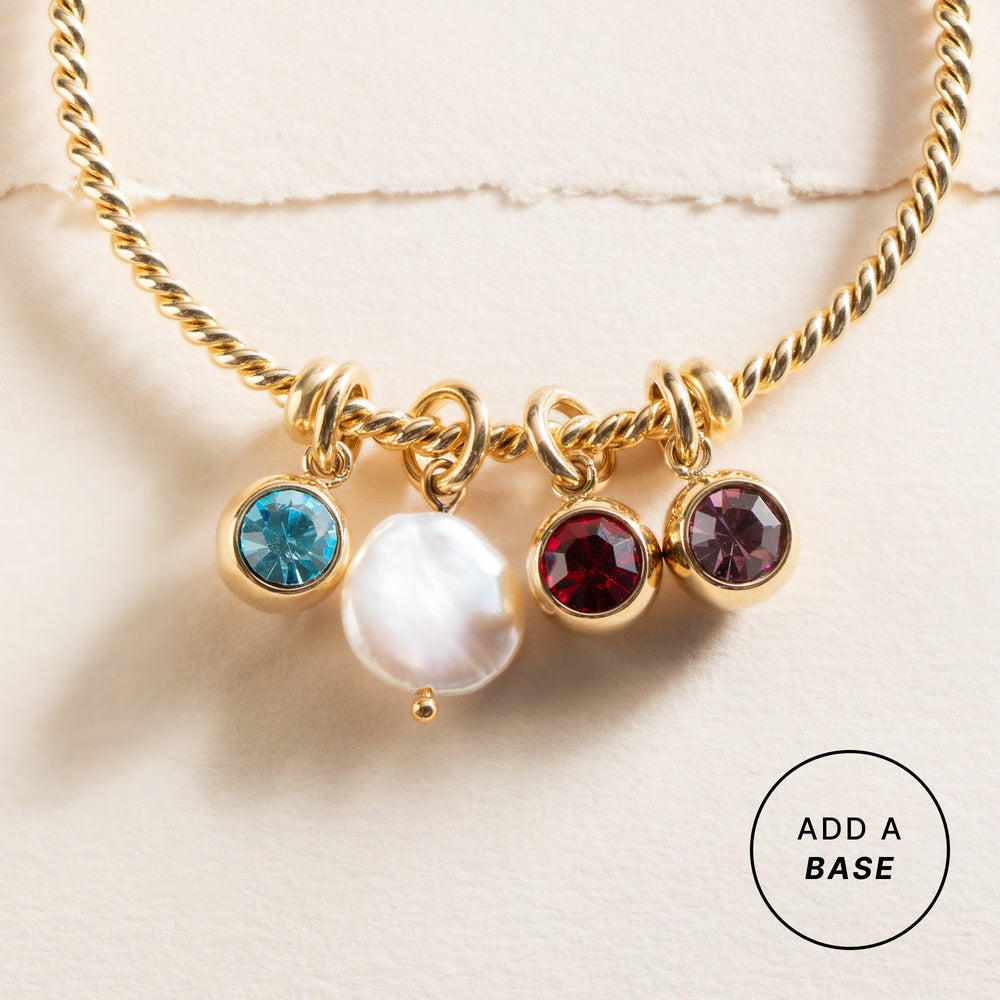 June Birthstone Interchangeable Charm Stainless Steel Gold | Alex and Ani