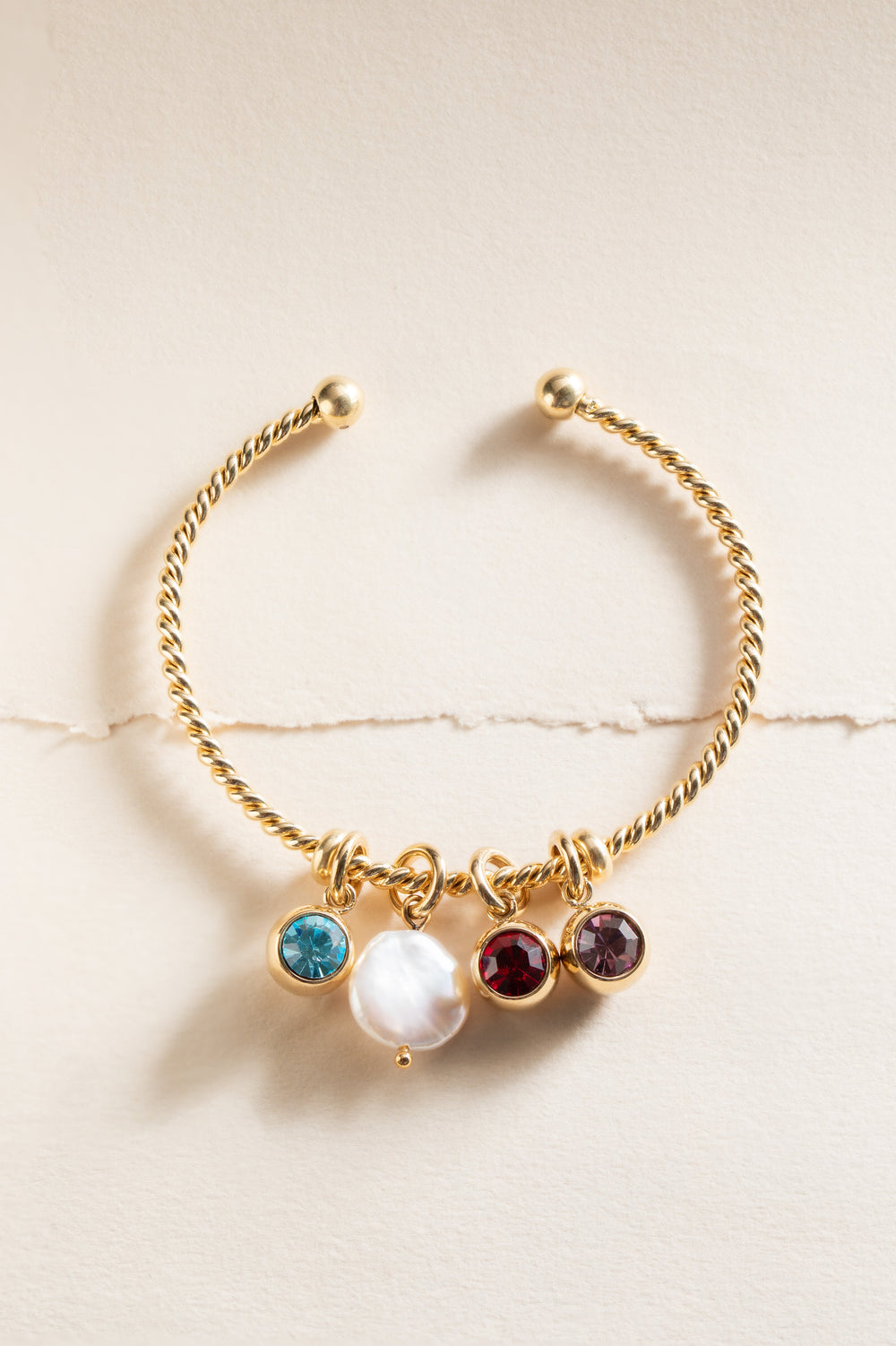 June Birthstone Interchangeable Charm Stainless Steel Gold | Alex and Ani
