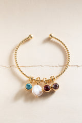 June Birthstone Interchangeable Charm Stainless Steel Gold | Alex and Ani