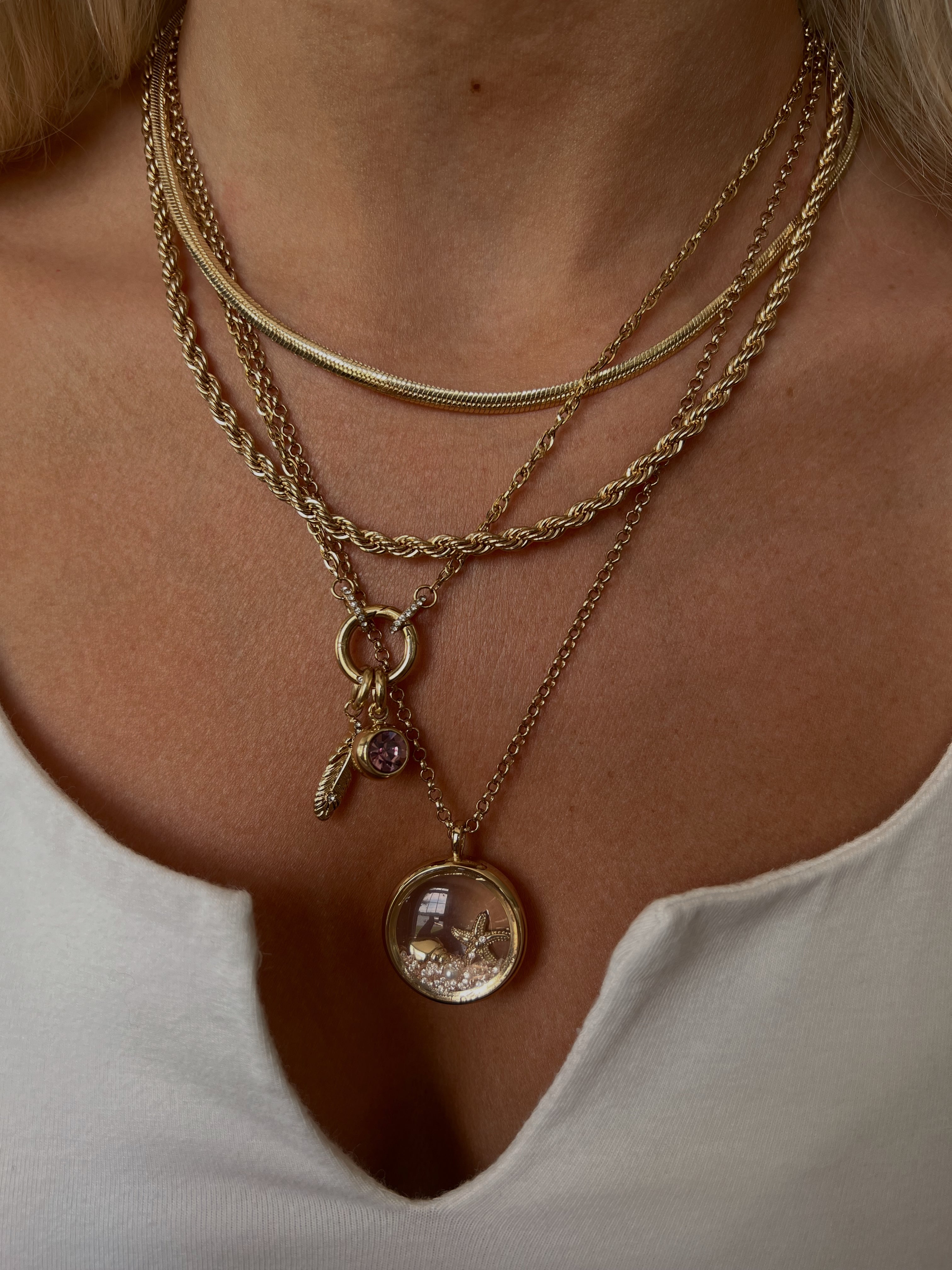 June Birthstone Interchangeable Charm Stainless Steel Gold | Alex and Ani