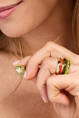 Hot Grill Summer Hamburger Stacking Ring Gold | Alex and Ani