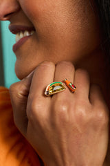 Taco Open Ring Gold | Alex and Ani