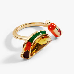 Taco Open Ring Gold | Alex and Ani