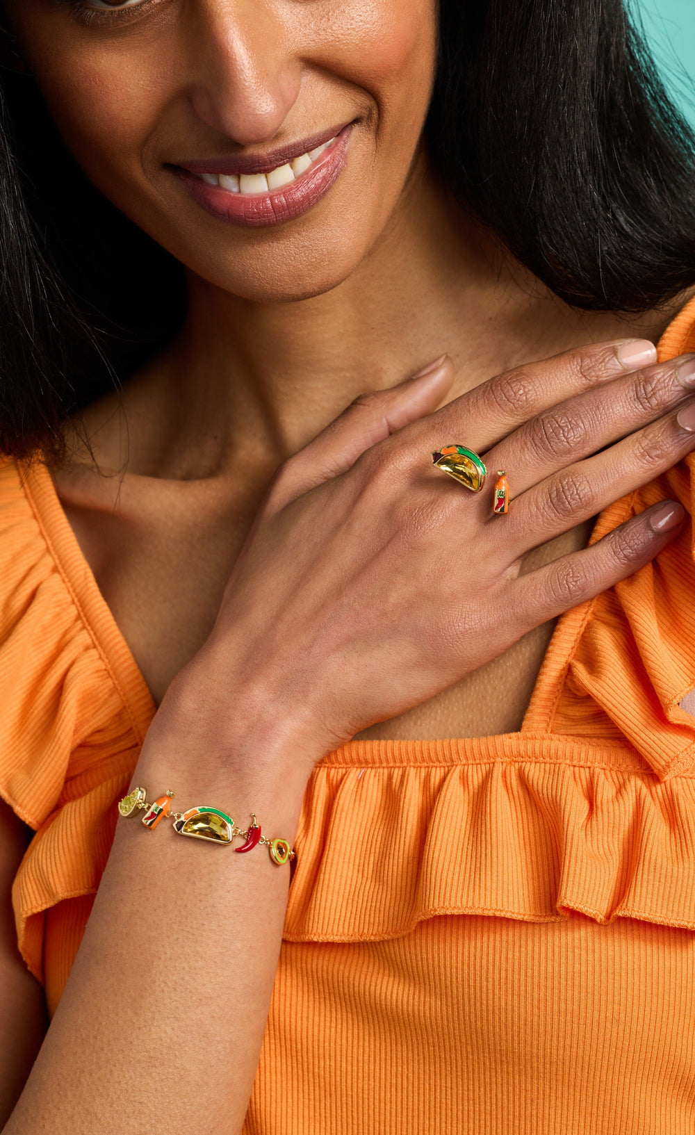 Taco Open Ring Gold | Alex and Ani